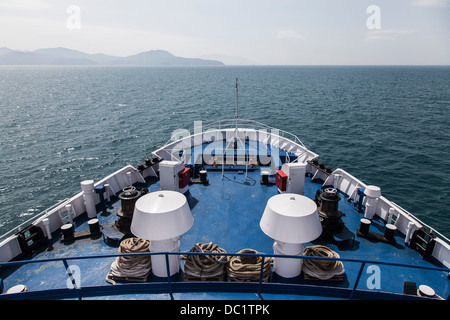 Blick von der Fähre zur Insel Elba, Italien Stockfoto