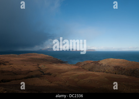 Nordküste von Ardnamurchan, Schottland. Stockfoto