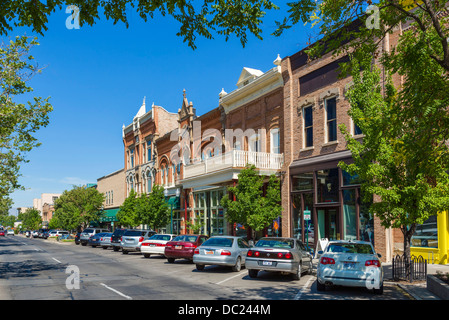 Center Street in der Innenstadt von Provo, Utah, USA Stockfoto