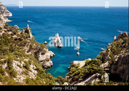 Calanque de Sugiton in Marseille Stockfoto