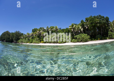 Strand von Rock-Inseln, Mikronesien, Palau Stockfoto