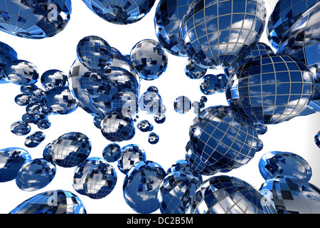 3D Kugel abstrakten Hintergrund Welt Himmel Stockfoto