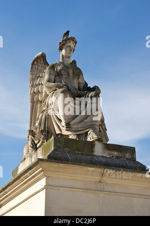 Steinstatue, 1809, von Antoine François Gérard (Französisch, 1760-1843), Süd-Ost Seite des Arc de Triomphe du Carrousel, Paris, Stockfoto
