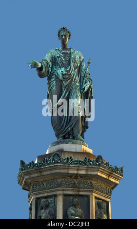 Statue von Kaiser Francis II. / i., Hofburg Palast, Wien, Österreich. Stockfoto