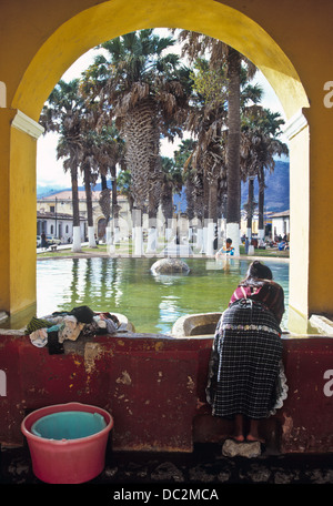 Denkmal für Landivar, Antigua de Guatemala, Guatemala Stockfoto