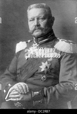 Porträt von Feldmarschall Paul von Hindenburg (um 1914). Datum und Ort unbekannt. Fotoarchiv für Zeitgeschichte Stockfoto