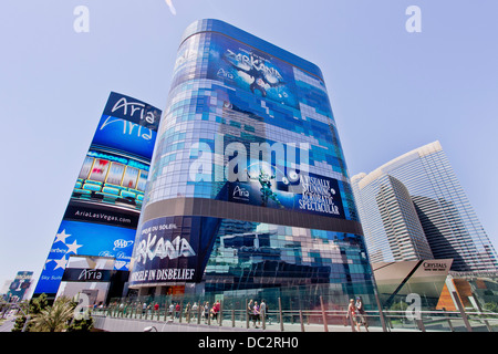 Aria Resort &amp; Casino, der Strip Las Vegas, Nevada Stockfoto