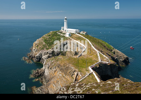 South Stack Leuchtturm, Anglesey, Wales Stockfoto