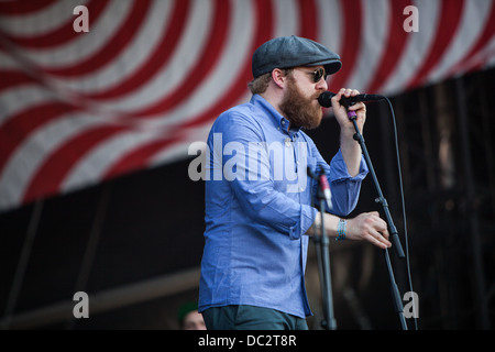 Alex Clare perfoms live während des Sziget Festival 2013 in Budapest (Ungarn) Stockfoto