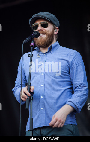 Alex Clare perfoms live während des Sziget Festival 2013 in Budapest (Ungarn) Stockfoto