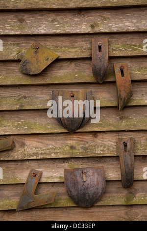 Alter Bauernhof implementiert im Musée Präsident Jimmy Carter Knabenalter Farm 6. Mai 2013 in Plains, Georgia. Stockfoto