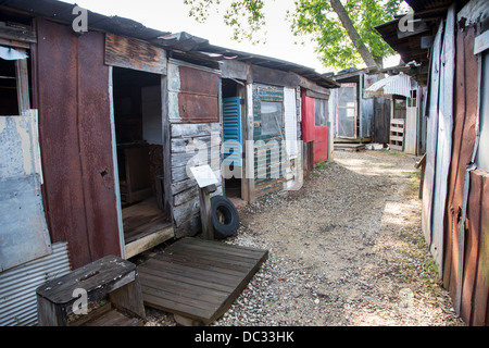 Der Lebensraum für Menschlichkeit Global Village & Discovery Center an die gemeinnützige, christliche Gehäuse Ministerium Lebensraum für Menschlichkeit International Americus, Georgia. Stockfoto