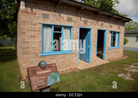 Der Lebensraum für Menschlichkeit Global Village & Discovery Center an die gemeinnützige, christliche Gehäuse Ministerium Lebensraum für Menschlichkeit International Americus, Georgia. Stockfoto