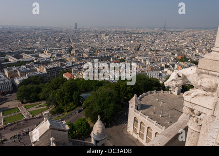 Paris-Skyline von Sacré Coeur, Montmartre Stockfoto