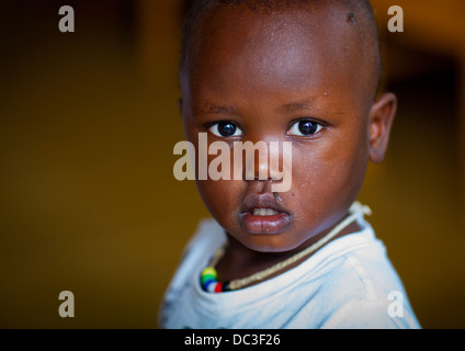 Mingi Baby gerettet In Omochild Stiftung, Jinka, Omo-Tal, Äthiopien Stockfoto