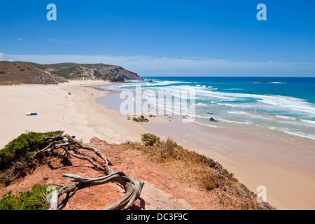 Amado Strand Costa Vincentina Nationalpark Algarve Westküste Portugal Europa EU Stockfoto