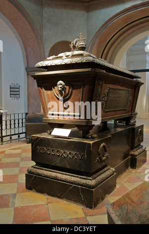 Sarkophag von Francis II. (I.), letzter deutscher Kaiser (Francis II), Kaiser von Österreich (Francis ich.) (1768 - 1835). Stockfoto