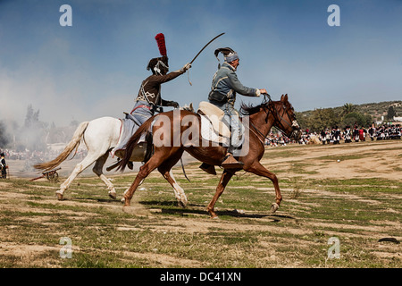 Bandit im Gedenken an die Schlacht von Bailen, Provinz Jaen, Andalusien, Spanien, nehmen am 8. Oktober 2011 Stockfoto