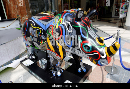 Kunst Rhino Projekt, Southampton, Hampshire, England, UK, GB. Stockfoto