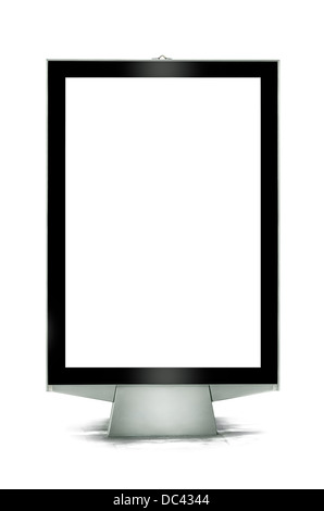 Straße leeren Plakatwand bereit für Ihre Werbung Stockfoto