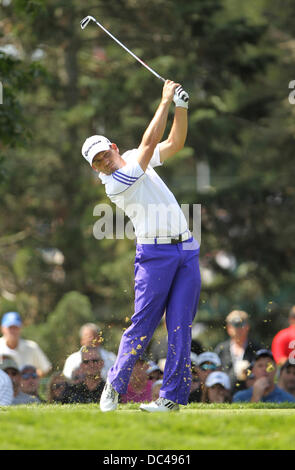 Oak Hill, Rochester, NY / USA. 8. August 2013. Sergio Garcia in der ersten Runde der 95. PGA Championship im Oak Hill Country Club in Rochester, New York. Bildnachweis: Aktion Plus Sport/Alamy Live-Nachrichten Stockfoto