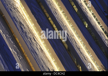 Detail der Tromsdalen Kirche bekannt als Eismeerkathedrale Tromsø, Norwegen Stockfoto