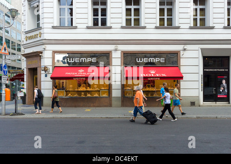 Boutique Wempe in der Friedrichstraße Stockfoto