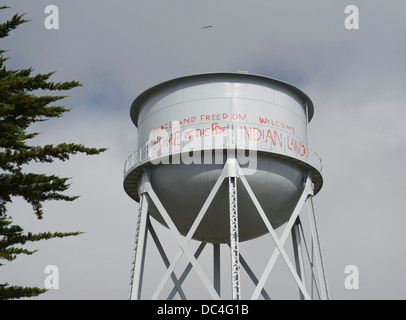 Alcatraz Insel Wasserturm Stockfoto