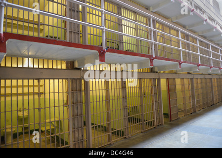 Alcatraz Gefängnis Gefängniszellen Stockfoto