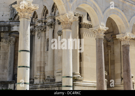 Diokletianpalast Ruinen in Split Kroatien Stockfoto