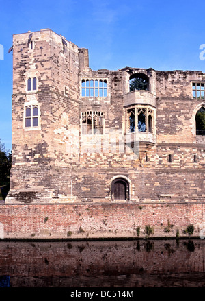 Newark Schloss neben dem Fluss Trent, Newark, Nottinghamshire, England, UK, Westeuropa. Stockfoto