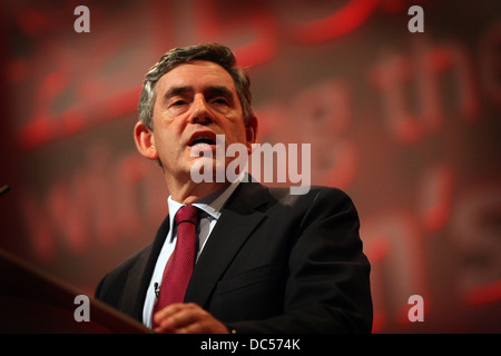 Manchsester der Labour Party Conference 2008. Gordon Brown Stockfoto