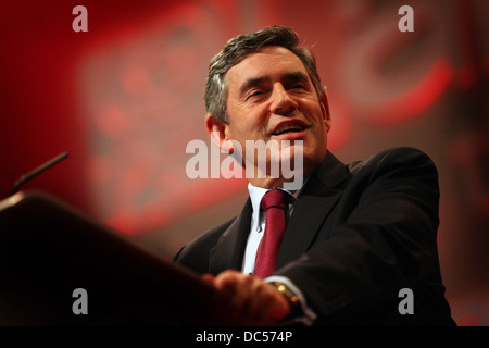Manchsester der Labour Party Conference 2008. Gordon Brown Stockfoto
