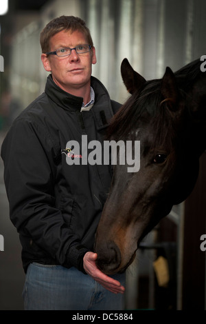 Manor House Stables, Shay Lane, Hampton, Malpas. Trainer Tom Dascombe Stockfoto