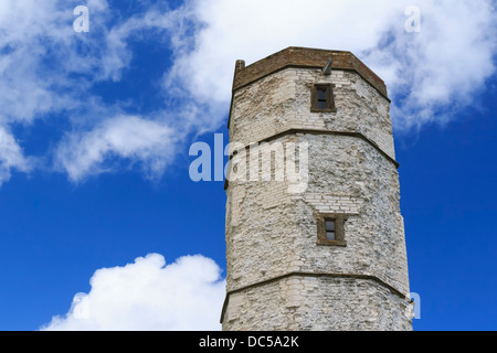 Kreide-Leuchtturm am Flamborough Head die älteste in England, Yorkshire UK Europe Stockfoto