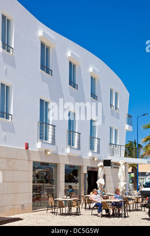 Mareta Beach Boutique Bed and Breakfast Hotel auf dem Marktplatz im Zentrum von der Stadt Sagres Algarve Portugal EU Europa Stockfoto