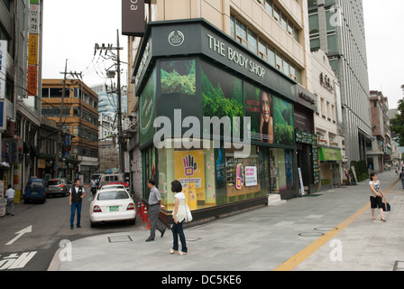Der Body Shop Store im Zentrum von Seoul, South Korea. Stockfoto