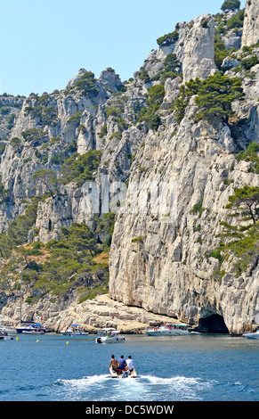 Die Calanques D' En Vau Marseille Bouche-du-Rhone Frankreich Stockfoto