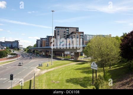 Ausblick auf Park Square Sheffield Stadtzentrum Stockfoto