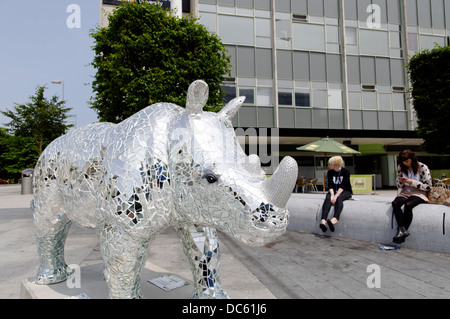 Kunst Rhino Projekt, Southampton, Hampshire, England, UK, GB. Stockfoto