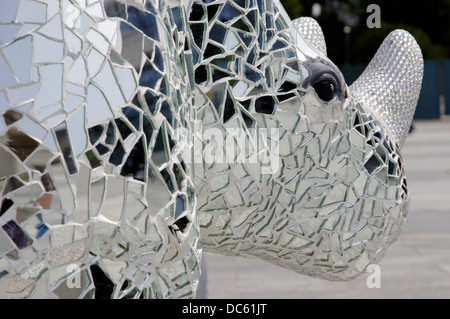 Kunst Rhino Projekt, Southampton, Hampshire, England, UK, GB. Stockfoto