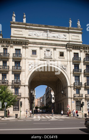 BANCO SANTANDER ZENTRALE GEBÄUDE PASEO DE PEREDA SANTANDER KANTABRIEN SPANIEN Stockfoto