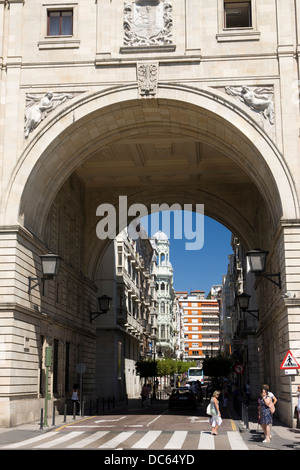 BANCO SANTANDER ZENTRALE GEBÄUDE PASEO DE PEREDA SANTANDER KANTABRIEN SPANIEN Stockfoto