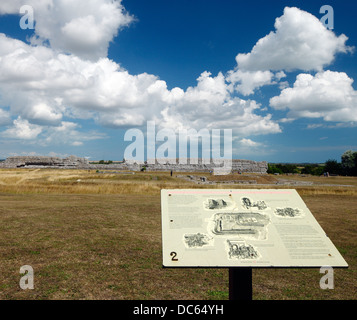 Richborough römisches Kastell. Stockfoto