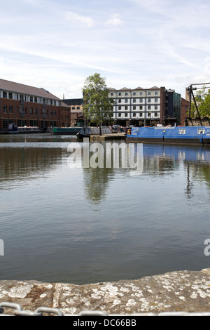 Victoria Kais ist ein großer Kanal-Becken in Sheffield, England. Stockfoto