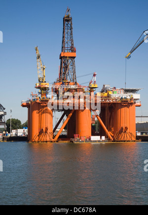 Stena Spey Rig Bohrinsel Keppel Verolme Shipyard Botlek Port of Rotterdam Niederlande Stockfoto