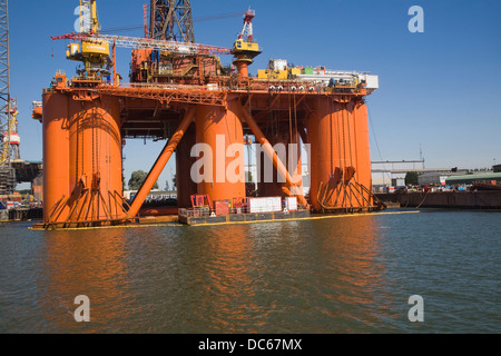 Stena Spey Rig Bohrinsel Keppel Verolme Shipyard Botlek Port of Rotterdam Niederlande Stockfoto