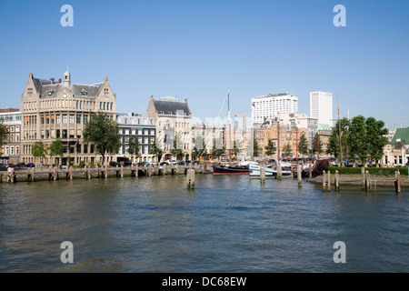 Historischen Veerhaven Hafen Rotterdam Niederlande Stockfoto