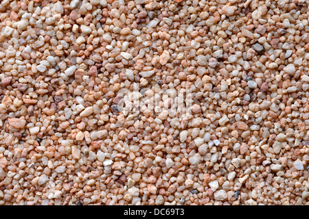 Hintergründe und Texturen: grobe Sandoberfläche, close-up erschossen Stockfoto