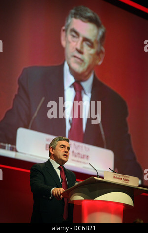 Manchsester der Labour Party Conference 2008. Gordon Brown Stockfoto